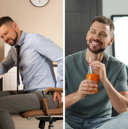 Anders från Varberg: toabesök är inte längre smärtsamma